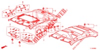 DAK VOERING  voor Honda ACCORD 2.0 COMFORT 4 deuren 6-versnellings handgeschakelde versnellingsbak 2015