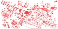 INSTRUMENTEN AFWERKING (COTE DE PASSAGER) (LH) voor Honda ACCORD 2.0 COMFORT 4 deuren 6-versnellings handgeschakelde versnellingsbak 2015
