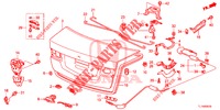 KOFFERBAK KLEP(4DE)  voor Honda ACCORD 2.0 COMFORT 4 deuren 6-versnellings handgeschakelde versnellingsbak 2015