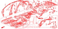 VLOER/BINNEN PANELEN  voor Honda ACCORD 2.0 COMFORT 4 deuren 6-versnellings handgeschakelde versnellingsbak 2015