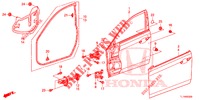 VOOR PORTIER PANELEN(2DE)  voor Honda ACCORD 2.0 COMFORT 4 deuren 6-versnellings handgeschakelde versnellingsbak 2015