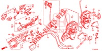 VOOR PORTIER SLOTEN/BUITEN HENDEL  voor Honda ACCORD 2.0 COMFORT 4 deuren 6-versnellings handgeschakelde versnellingsbak 2015