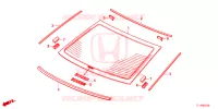 VOOR RUIT/ ACHTER RUIT  voor Honda ACCORD DIESEL S 4 deuren 5-traps automatische versnellingsbak 2015