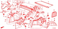 ACHTER ZIJDE VOERING(2DE)  voor Honda ACCORD TOURER DIESEL 2.2 LUXURY 5 deuren 6-versnellings handgeschakelde versnellingsbak 2013