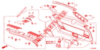 ACHTERKLEP VOERING/ ACHTER PANEEL VOERING(2DE)  voor Honda ACCORD TOURER DIESEL 2.2 LUXURY 5 deuren 6-versnellings handgeschakelde versnellingsbak 2013