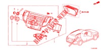 CENTER MODULE (NAVIGATION) voor Honda ACCORD TOURER DIESEL 2.2 LUXURY 5 deuren 6-versnellings handgeschakelde versnellingsbak 2013