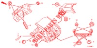 DOORVOERTULLE (ARRIERE) voor Honda ACCORD TOURER DIESEL 2.2 LUXURY 5 deuren 6-versnellings handgeschakelde versnellingsbak 2013