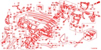 INSTRUMENTEN PANEEL BOVEN (LH) voor Honda ACCORD TOURER DIESEL 2.2 LUXURY 5 deuren 6-versnellings handgeschakelde versnellingsbak 2013