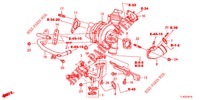 TURBOLADER SYSTEEM (DIESEL) voor Honda ACCORD TOURER DIESEL 2.2 LUXURY 5 deuren 6-versnellings handgeschakelde versnellingsbak 2013