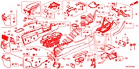 CONSOLE (LH) voor Honda CIVIC 1.5 CONFORT 4 deuren 6-versnellings handgeschakelde versnellingsbak 2017