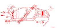 DOORVOERTULLE (LATERAL) voor Honda CIVIC 1.5 CONFORT 4 deuren 6-versnellings handgeschakelde versnellingsbak 2017