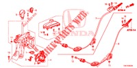 KEUZEHENDEL (LH) (2) voor Honda CIVIC 1.5 CONFORT 4 deuren 6-versnellings handgeschakelde versnellingsbak 2017