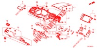 INSTRUMENTEN AFWERKING (COTE DE CONDUCTEUR) (LH) voor Honda CIVIC DIESEL 1.6 TOP 4 deuren 6-versnellings handgeschakelde versnellingsbak 2018
