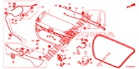 KOFFERBAK KLEP(4DE)  voor Honda CIVIC DIESEL 1.6 TOP 4 deuren 6-versnellings handgeschakelde versnellingsbak 2018