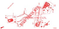 ACHTER PORTIER SLOTEN/BUITEN HENDEL  voor Honda CIVIC 1.4 S 5 deuren 6-versnellings handgeschakelde versnellingsbak 2012
