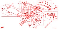 ACHTERKLEP VOERING/ ACHTER PANEEL VOERING(2DE)  voor Honda CIVIC 1.8 EXECUTIVE 5 deuren 6-versnellings handgeschakelde versnellingsbak 2012