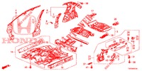 VLOER/BINNEN PANELEN  voor Honda CIVIC 1.8 EXECUTIVE 5 deuren 6-versnellings handgeschakelde versnellingsbak 2012
