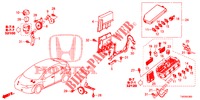 BEDIENINGSEENNEID (COMPARTIMENT MOTEUR) (1) voor Honda CIVIC 1.8 EXECUTIVE 5 deuren 5-traps automatische versnellingsbak 2012