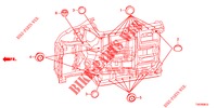 DOORVOERTULLE (INFERIEUR) voor Honda CIVIC 1.8 EXECUTIVE 5 deuren 5-traps automatische versnellingsbak 2012
