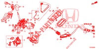 KEUZEHENDEL (LH) voor Honda CIVIC 1.8 EXECUTIVE 5 deuren 5-traps automatische versnellingsbak 2012