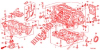 CILINDERBLOK/OLIEPAN (1.8L) voor Honda CIVIC 1.8 S 5 deuren 5-traps automatische versnellingsbak 2012