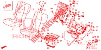 ACHTER ZITTING/VEILIGHEIDSGORDEL (G.) voor Honda CIVIC DIESEL 2.2 ELEGANCE 5 deuren 6-versnellings handgeschakelde versnellingsbak 2012