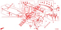 ACHTERKLEP VOERING/ ACHTER PANEEL VOERING(2DE)  voor Honda CIVIC DIESEL 2.2 ELEGANCE 5 deuren 6-versnellings handgeschakelde versnellingsbak 2012