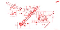 ACHTERLICHT/KENTEKEN LICHT (PGM FI)  voor Honda CIVIC DIESEL 2.2 ELEGANCE 5 deuren 6-versnellings handgeschakelde versnellingsbak 2012