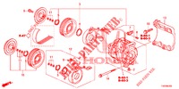 AIRCONDITIONER (COMPRESSEUR) (DIESEL) (2.2L) voor Honda CIVIC DIESEL 2.2 ELEGANCE 5 deuren 6-versnellings handgeschakelde versnellingsbak 2012