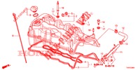 CILINDERKOP AFDEKKING (DIESEL) (2.2L) voor Honda CIVIC DIESEL 2.2 ELEGANCE 5 deuren 6-versnellings handgeschakelde versnellingsbak 2012