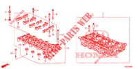CILINDERKOP (DIESEL) (2.2L) voor Honda CIVIC DIESEL 2.2 ELEGANCE 5 deuren 6-versnellings handgeschakelde versnellingsbak 2012