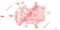 DOORVOERTULLE (INFERIEUR) voor Honda CIVIC DIESEL 2.2 ELEGANCE 5 deuren 6-versnellings handgeschakelde versnellingsbak 2012