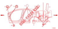 DOORVOERTULLE (LATERAL) voor Honda CIVIC DIESEL 2.2 ELEGANCE 5 deuren 6-versnellings handgeschakelde versnellingsbak 2012