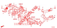 EGR KLEP (DIESEL) (2.2L) voor Honda CIVIC DIESEL 2.2 ELEGANCE 5 deuren 6-versnellings handgeschakelde versnellingsbak 2012