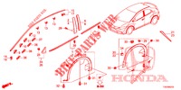 GIETWERK/BESCHERMER  voor Honda CIVIC DIESEL 2.2 ELEGANCE 5 deuren 6-versnellings handgeschakelde versnellingsbak 2012