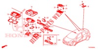 INTERIEUR VERLICHTING  voor Honda CIVIC DIESEL 2.2 ELEGANCE 5 deuren 6-versnellings handgeschakelde versnellingsbak 2012