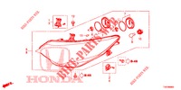 KOPLAMP  voor Honda CIVIC DIESEL 2.2 ELEGANCE 5 deuren 6-versnellings handgeschakelde versnellingsbak 2012
