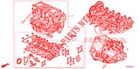 MOTOR MONTAGE/VERSNELLINGSBAKSAMENSTEL (DIESEL) (2.2L) voor Honda CIVIC DIESEL 2.2 ELEGANCE 5 deuren 6-versnellings handgeschakelde versnellingsbak 2012