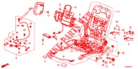 V. ZITTING COMPONENTEN (G.) (HAUTEUR MANUELLE) voor Honda CIVIC DIESEL 2.2 ELEGANCE 5 deuren 6-versnellings handgeschakelde versnellingsbak 2012