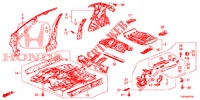 VLOER/BINNEN PANELEN  voor Honda CIVIC DIESEL 2.2 ELEGANCE 5 deuren 6-versnellings handgeschakelde versnellingsbak 2012