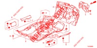 VLOERMAT/ISOLATOR  voor Honda CIVIC DIESEL 2.2 ELEGANCE 5 deuren 6-versnellings handgeschakelde versnellingsbak 2012