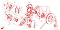 VOOR REM  voor Honda CIVIC DIESEL 2.2 ELEGANCE 5 deuren 6-versnellings handgeschakelde versnellingsbak 2012