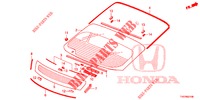 VOOR RUIT/ ACHTER RUIT  voor Honda CIVIC DIESEL 2.2 ELEGANCE 5 deuren 6-versnellings handgeschakelde versnellingsbak 2012