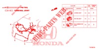 ELEKTRISCHE AANSLUITING (ARRIERE) voor Honda CIVIC 1.4 COMFORT 5 deuren 6-versnellings handgeschakelde versnellingsbak 2013