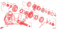 HULPAS  voor Honda CIVIC 1.4 COMFORT 5 deuren 6-versnellings handgeschakelde versnellingsbak 2013