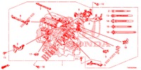 MOTOR BEDRADINGSBUNDEL (1.4L) voor Honda CIVIC 1.4 COMFORT 5 deuren 6-versnellings handgeschakelde versnellingsbak 2013