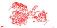 MOTOR MONTAGE/VERSNELLINGSBAKSAMENSTEL (1.4L) voor Honda CIVIC 1.4 COMFORT 5 deuren 6-versnellings handgeschakelde versnellingsbak 2013