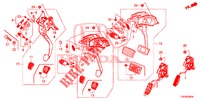 PEDAAL (LH) voor Honda CIVIC 1.4 COMFORT 5 deuren 6-versnellings handgeschakelde versnellingsbak 2013