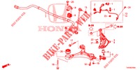 VOOR KNOKKEL  voor Honda CIVIC 1.4 COMFORT 5 deuren 6-versnellings handgeschakelde versnellingsbak 2013