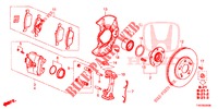 VOOR REM  voor Honda CIVIC 1.4 COMFORT 5 deuren 6-versnellings handgeschakelde versnellingsbak 2013